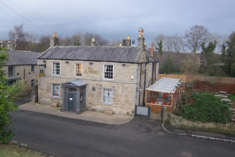 The old listed, stone build, Dyvels Pub located in Corbridge